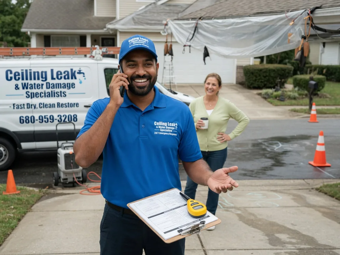 Ceiling Leak Cleanup Gustine, TX FAQs